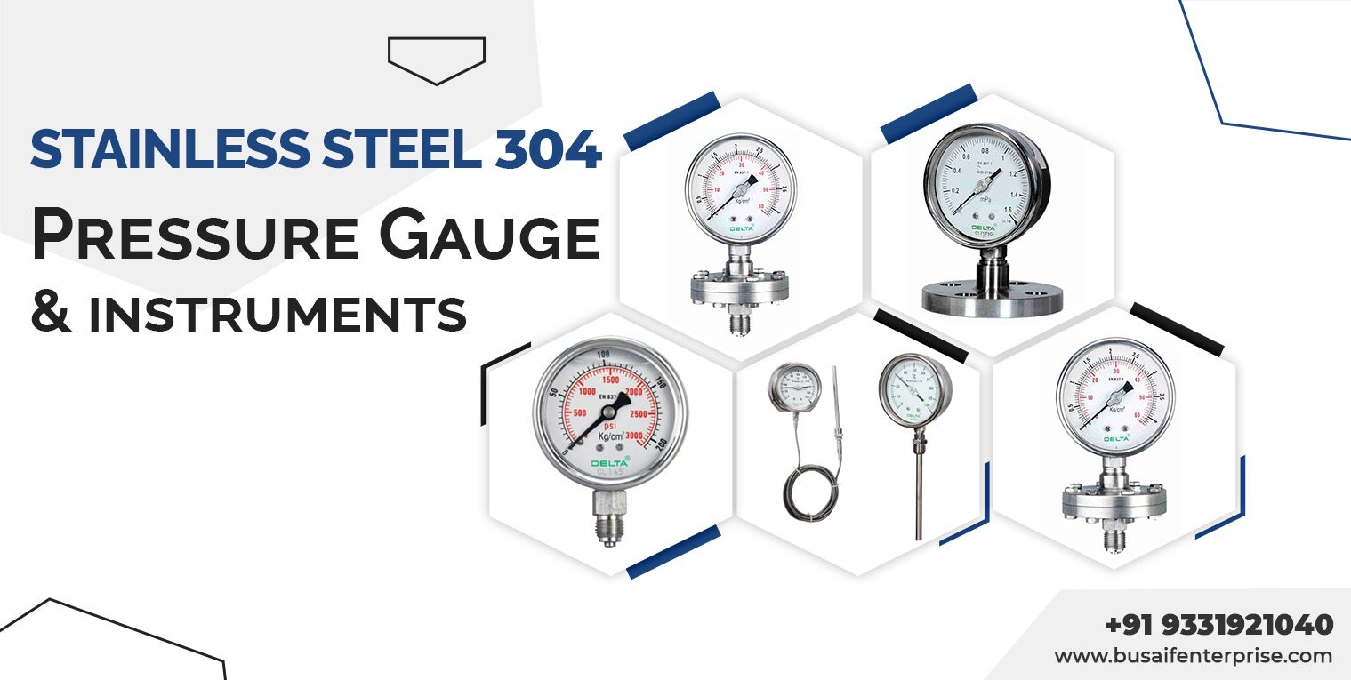 SS 304 Pressure Gauges & Instruments